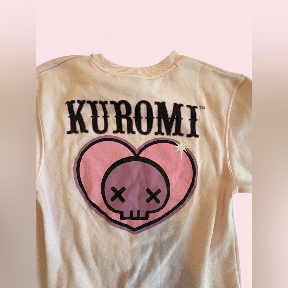 Sanrio Kuromi Pink Sweatshirt | Size Small | Cute Graphic Crewneck - Picture 7 of 9